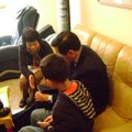 馬英九先生耐心的幫我們一一簽名