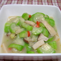 鮑魚炒絲瓜~上桌了！