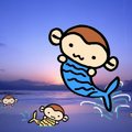 魚　桌布　（櫻桃設計）