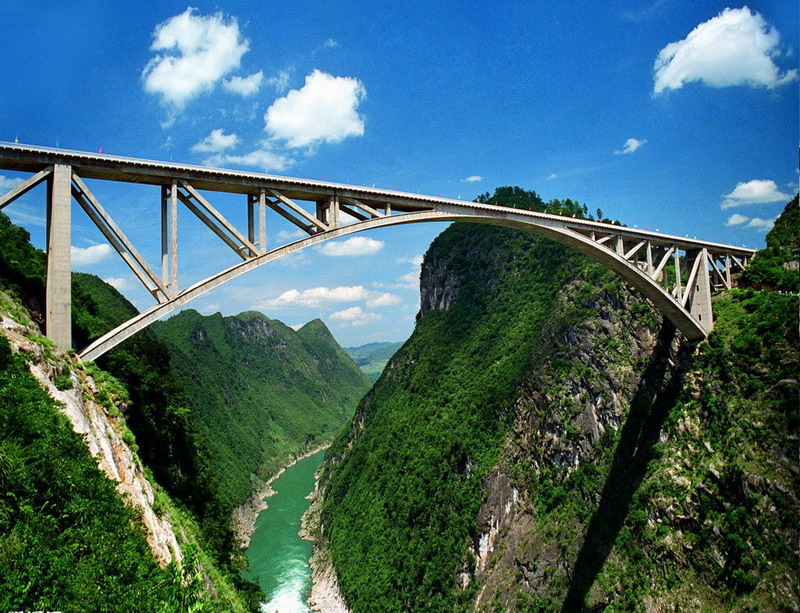 World longest arch bridges main span longer than 400 meters