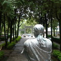 在紀念公園裡的莫那魯道的塑像。
