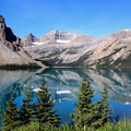 Bow Lake (弓湖 )→ the Bow River(弓河)→the Bow Falls (弓河瀑布)