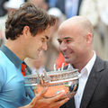 2009.6.7法網男單冠軍Federer及Agassi