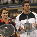 2009.9.14美網男單亞軍 Roger Federer (SUI)[1)冠軍Del Potro (ARG)[6]
