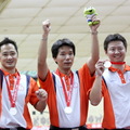 中華隊保齡球男子三人銀牌