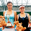 2011.5.1日本岐阜網賽ITF女雙冠軍 右詹詠然、詹皓晴姊妹