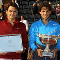 2011.6.5 法網公開賽男單 右冠軍 Rafael Nadal, 左亞軍Roger Federer