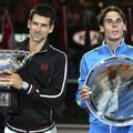 2012.1.29澳網公開賽男單 左冠軍塞爾維亞Novak Djokovic 右亞軍西班牙 Rafael Nadal