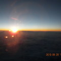 2010年9月28日從紐瓦克飛北京，10月4日回來，兩次穿越北冰洋，飛機都是往東飛。