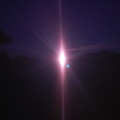 Ali Mountain sun rising using filter