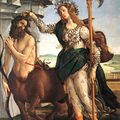 Pallas Athena Taming a Centaur_Botticelli