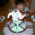 外孫五歲生日蛋糕(女兒製作)
