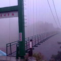 東埔-霧中的東埔吊橋