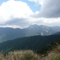 台灣百岳之一：奇萊北峰，是台灣發生最多山難的山區。左為屏風山，右為奇萊連峰（名字忘記了）