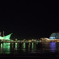 神戶港號稱關西的台場，夜景現場看起來還頗有氣氛的。（笑）