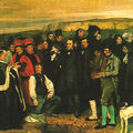 Gustave Courbet, A Burial at Ornans, 1849-1850, oil on canvas, 314 x 663 cm