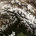 青藏高原冬季衛星圖
