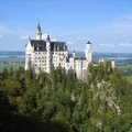 The royal palace in the Bavarian Alps of Germany