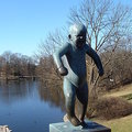 威格蘭雕塑公園中最有名的雕像「憤怒孩童」
