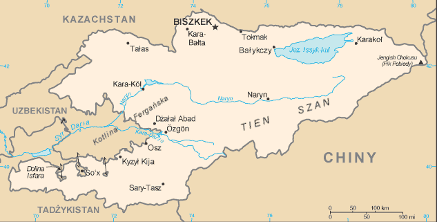 吉爾吉斯地圖