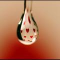Hearts in a drop