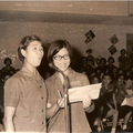1973年6月7日與鄭美娟主持台中女中畢業晚會