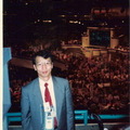 許陽明受邀參訪1992年紐約美國民主黨提名柯林頓為總統候選人的民主黨代表大會。