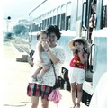 1988年7月16日管媽帶著寶貝們，在北淡線營運的最後一天，啊！離別的月台票----
