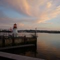 魁北克海港夕陽