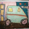 郵票設計-Happy小車車