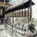Dharma Wheels at the Monkey Temple in Swayambhu
