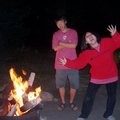 Campfire at Jenny Lake Campground