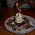 dessert at slanted door 巧克力蛋糕