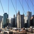 從Brooklyn Bridge 看到 Manhattan 的大樓