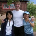 中間是開朗的美國男孩Evan,左邊是在黃石認識的爬山好友,也是從台灣到黃石打工的Janice