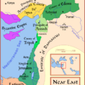 1135年東地中海十字軍國示意圖