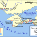 公元前450年希臘在黑海殖民地示意圖