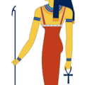 愛希絲(Isis)埃及神話中司生育與繁殖的女神立像