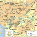 尚比西河(the zambezi basin)流域示意圖