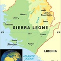獅子山共和國(Sierra Leone)位置示意圖