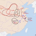 華夏新石器時代的出土遺址範圍示意圖