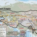 蒙古帝國分裂為四個汗國示意圖
