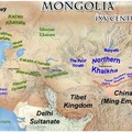 北元、明、西藏、中亞、南亞各勢力示意圖