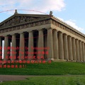 Photograph of the Parthenon in Nashville, Tennessee, replica. Material steel and concrete._1