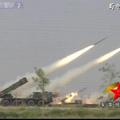 中共解放軍PHL03型300毫米12管火箭炮發射中
