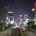 深圳市區的街道夜景