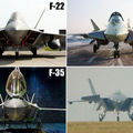 已經露面的第四代戰機：F-22（美國）、F-35（美國）、T-50（俄國）與J-20（中國）。