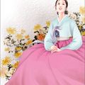 韓國仕女古典插畫3