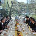 奧巴馬-溫總理在釣魚臺國賓館的早餐會
