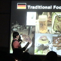 Shelby introducing German traditional food